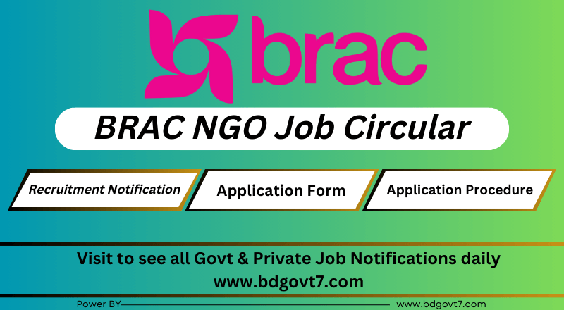 BRAC NGO Job Circular