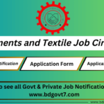 Garments and Textile Job Circular