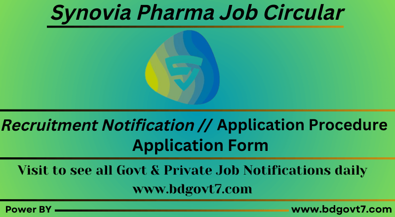 Synovia Pharma Job Circular