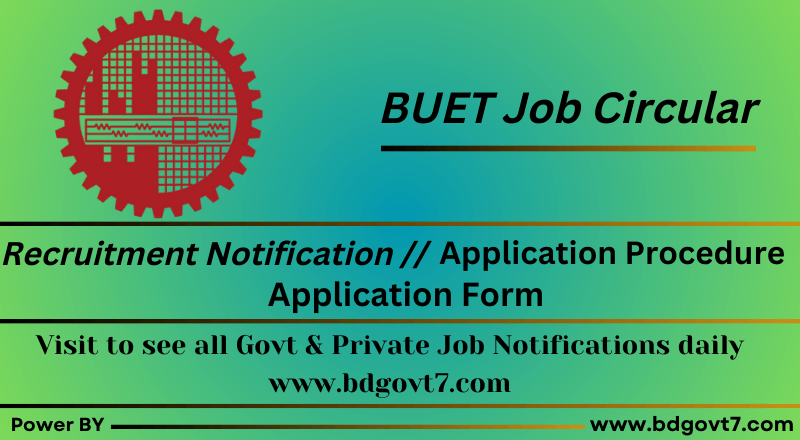 BUET Job Circular