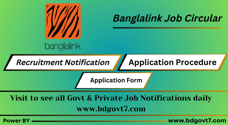 Banglalink Job Circular