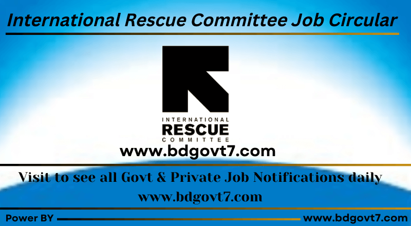 International Rescue Committee Job Circular