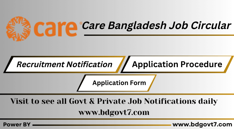 Care Bangladesh Job Circular