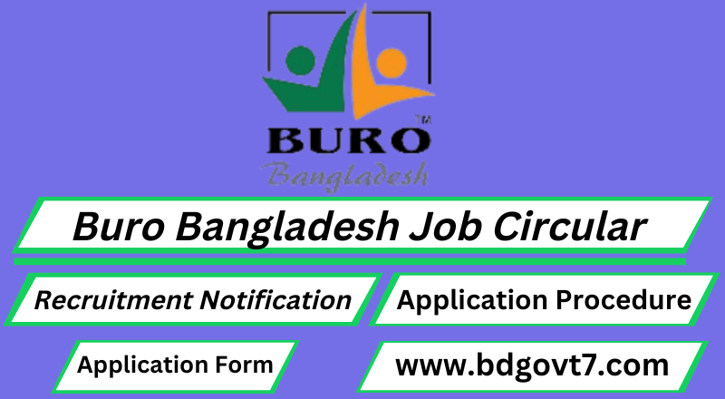 Buro Bangladesh Job Circular