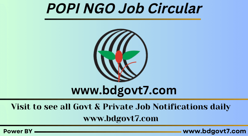 POPI NGO Job Circular