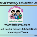 Directorate of Primary Education Job Circular