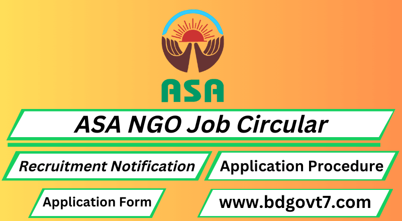 ASA NGO Job Circular